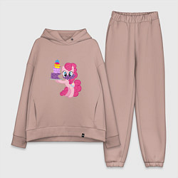 Женский костюм оверсайз My Little Pony Pinkie Pie, цвет: пыльно-розовый