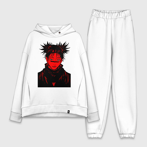 Женский костюм оверсайз Кровь Чосо Магическая Битва / Белый – фото 1