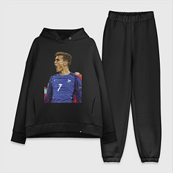 Женский костюм оверсайз Antoine Griezmann, цвет: черный