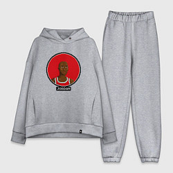 Женский костюм оверсайз Retro Jordan, цвет: меланж