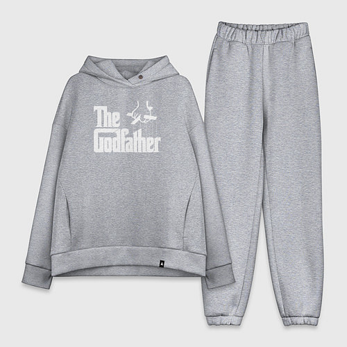 Женский костюм оверсайз Крестный отец / Меланж – фото 1