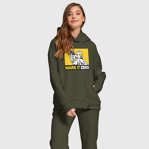 Женский костюм оверсайз Mark It Zero Большой Лебовски / Хаки – фото 2