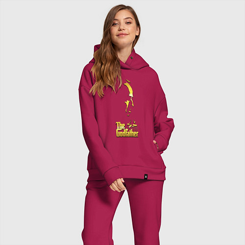 Женский костюм оверсайз Крестный отец the godfather / Маджента – фото 2