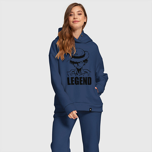 Женский костюм оверсайз Луффи Легенда One Piece / Тёмно-синий – фото 2