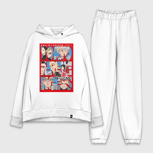 Женский костюм оверсайз Токийские мстители / Белый – фото 1