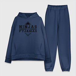 Женский костюм оверсайз Ninjas In Pyjamas, цвет: тёмно-синий
