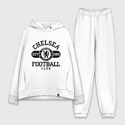 Женский костюм оверсайз Chelsea Football Club, цвет: белый