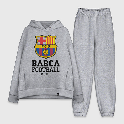 Женский костюм оверсайз Barcelona Football Club / Меланж – фото 1