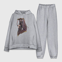 Женский костюм оверсайз Скарамучча, цвет: меланж