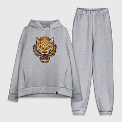 Женский костюм оверсайз Cool Tiger, цвет: меланж