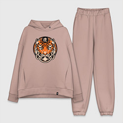 Женский костюм оверсайз Amazing Tiger, цвет: пыльно-розовый
