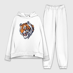 Женский костюм оверсайз Jungle Tiger, цвет: белый