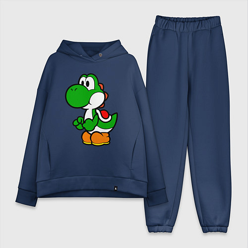 Женский костюм оверсайз Yoshi1 / Тёмно-синий – фото 1