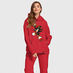 Женский костюм оверсайз SonicSW, цвет: красный — фото 2