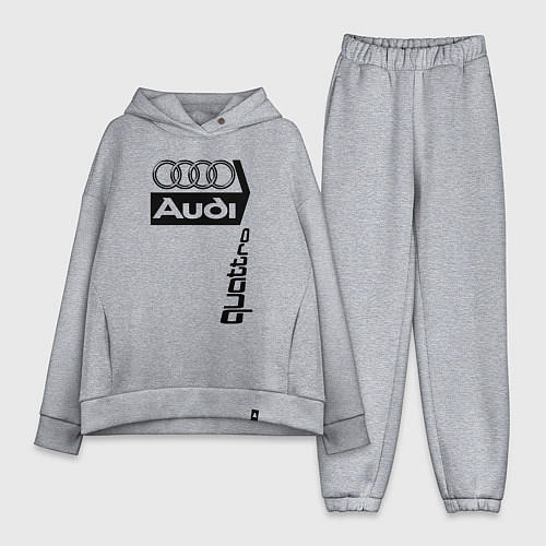 Женский костюм оверсайз АудиAudi / Меланж – фото 1