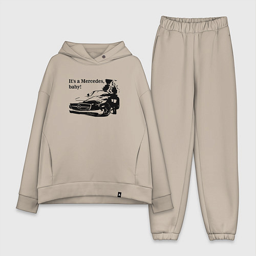 Женский костюм оверсайз Это Мерседес, детка! / Миндальный – фото 1