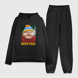 Женский костюм оверсайз Eric Cartman 3D South Park, цвет: черный