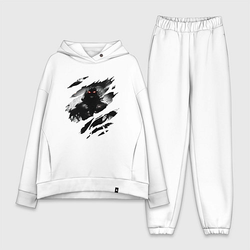 Женский костюм оверсайз THE GUY DISTURBED РОК / Белый – фото 1