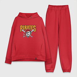 Женский костюм оверсайз Pittsburgh Pirates - baseball team, цвет: красный