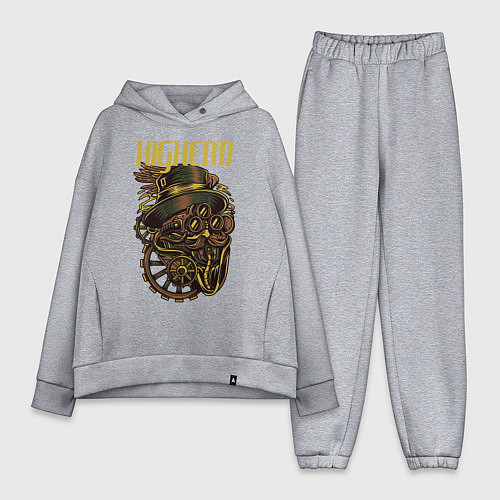 Женский костюм оверсайз Высокий уровень / Меланж – фото 1