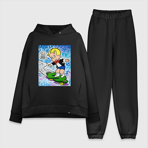 Женский костюм оверсайз Richie Rich ALEC ART / Черный – фото 1