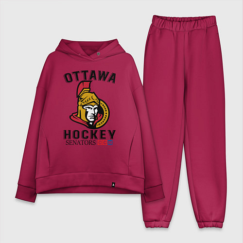 Женский костюм оверсайз OTTAWA SENATORS ОТТАВА СЕНАТОРЗ / Маджента – фото 1