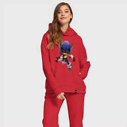 Женский костюм оверсайз Sonic Exe Hedgehog, цвет: красный — фото 2