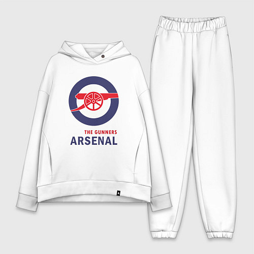 Женский костюм оверсайз Arsenal The Gunners / Белый – фото 1