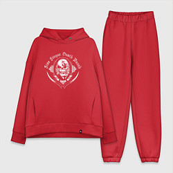 Женский костюм оверсайз Five Finger Death Punch Skull, цвет: красный