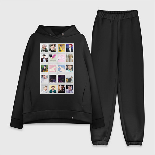 Женский костюм оверсайз BTS & ARMY together forever Вместе навсегда / Черный – фото 1