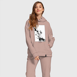 Женский костюм оверсайз Опасный Аста, цвет: пыльно-розовый — фото 2