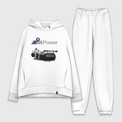Женский костюм оверсайз BMW Motorsport M Power Racing Team, цвет: белый