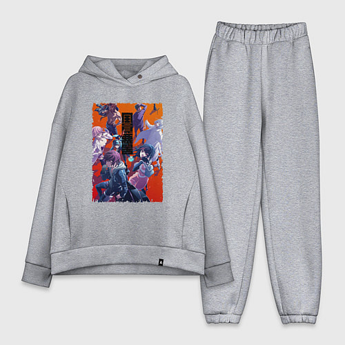 Женский костюм оверсайз Akudama team / Меланж – фото 1