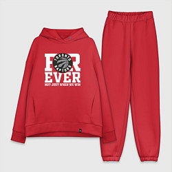 Женский костюм оверсайз Toronto Raptors FOREVER NOT JUST WHEN WE WIN, цвет: красный