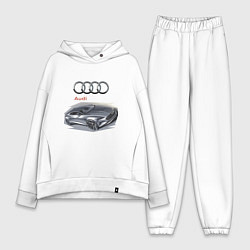 Женский костюм оверсайз Audi Concept, цвет: белый