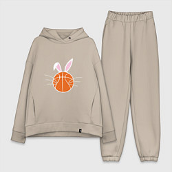 Женский костюм оверсайз Basketball Bunny, цвет: миндальный