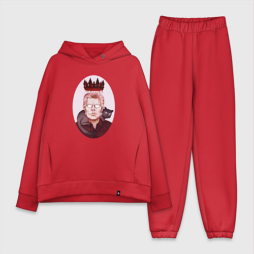 Женский костюм оверсайз Король ужасов СТИВЕН КИНГ / Красный – фото 1