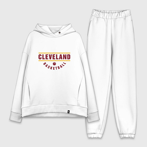 Женский костюм оверсайз Cleveland - Basketball / Белый – фото 1