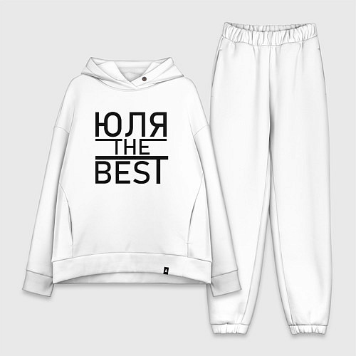 Женский костюм оверсайз ЮЛЯ THE BEST / Белый – фото 1