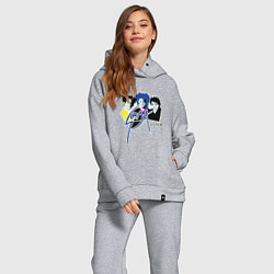 Женский костюм оверсайз Soda Stereo, цвет: меланж — фото 2