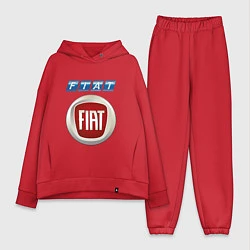 Женский костюм оверсайз FIAT 8, цвет: красный