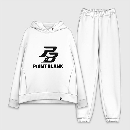 Женский костюм оверсайз Point Blank / Белый – фото 1