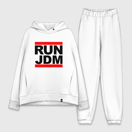 Женский костюм оверсайз Run JDM Japan / Белый – фото 1