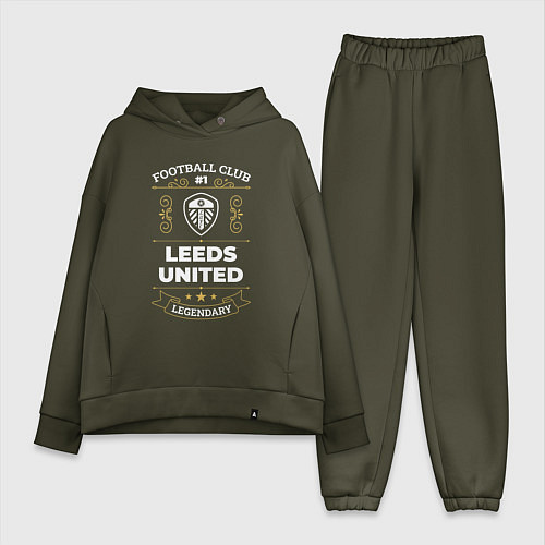 Женский костюм оверсайз Leeds United FC 1 / Хаки – фото 1