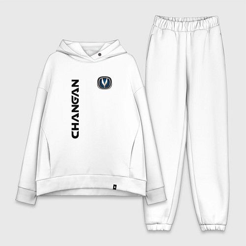 Женский костюм оверсайз CHANGAN CHINE ЧАНГАН / Белый – фото 1