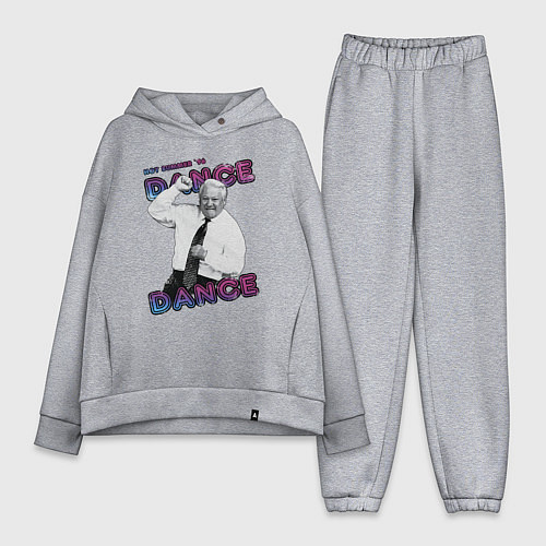 Женский костюм оверсайз Жаркое лето 96го Борис Ельцин / Меланж – фото 1