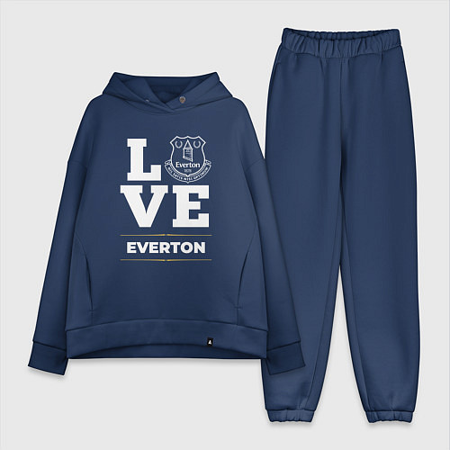 Женский костюм оверсайз Everton Love Classic / Тёмно-синий – фото 1