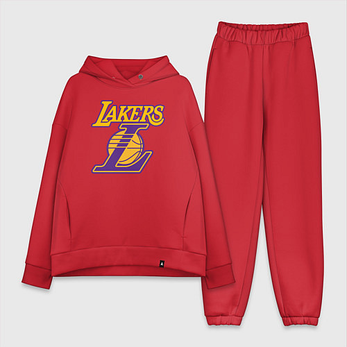 Женский костюм оверсайз Lakers Лейкерс Коби Брайант / Красный – фото 1