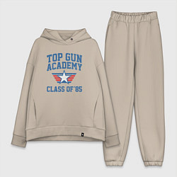 Женский костюм оверсайз TOP GUN Academy Class of 85, цвет: миндальный