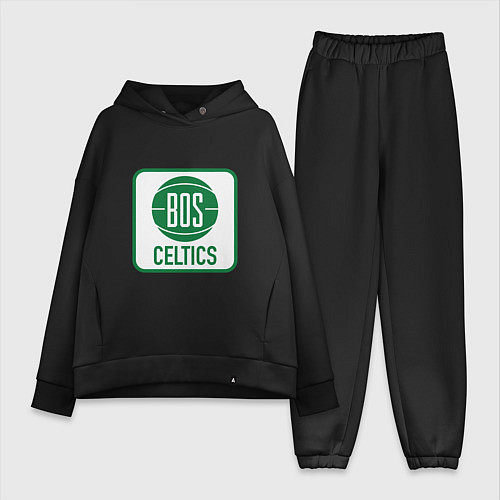 Женский костюм оверсайз Bos Celtics / Черный – фото 1